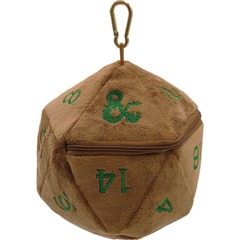 D20 PLUSH DICE BAG - D&D COPPER WITH GREEN NUMBERING